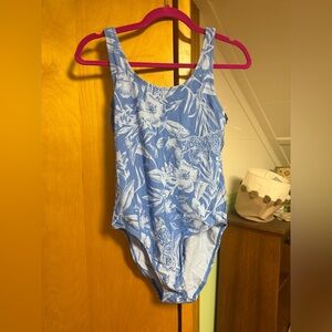 NWT aerie blue floral leotard